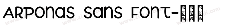 Arponas Sans Font字体转换